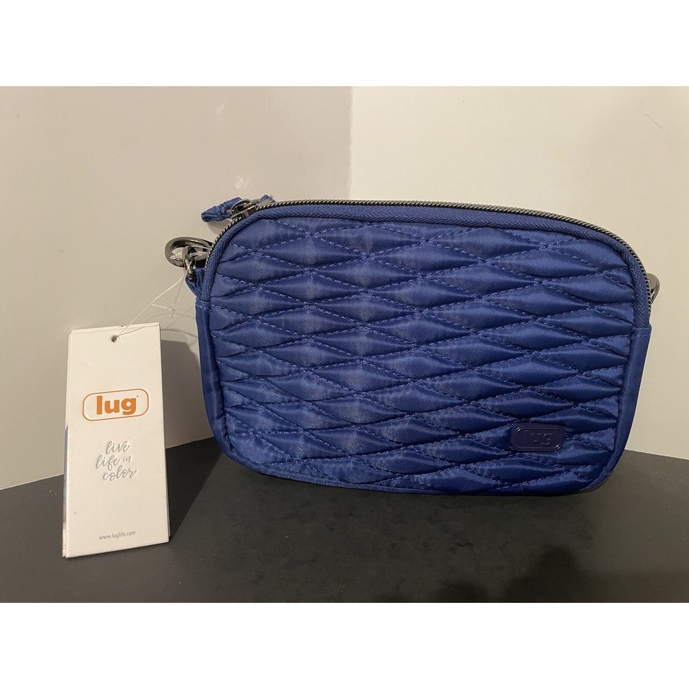 Blue Cobalt Lug Coupe Clutch Or Crossbody Bag NWT